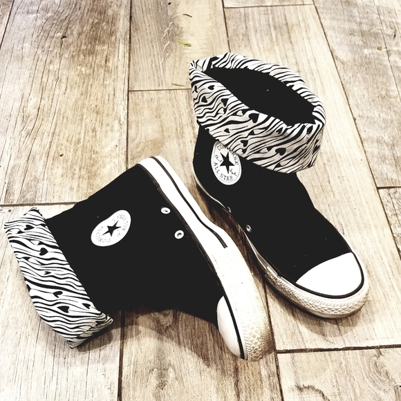 Chuck Taylor converse black casual booties sz 8 - Picture 5 of 8